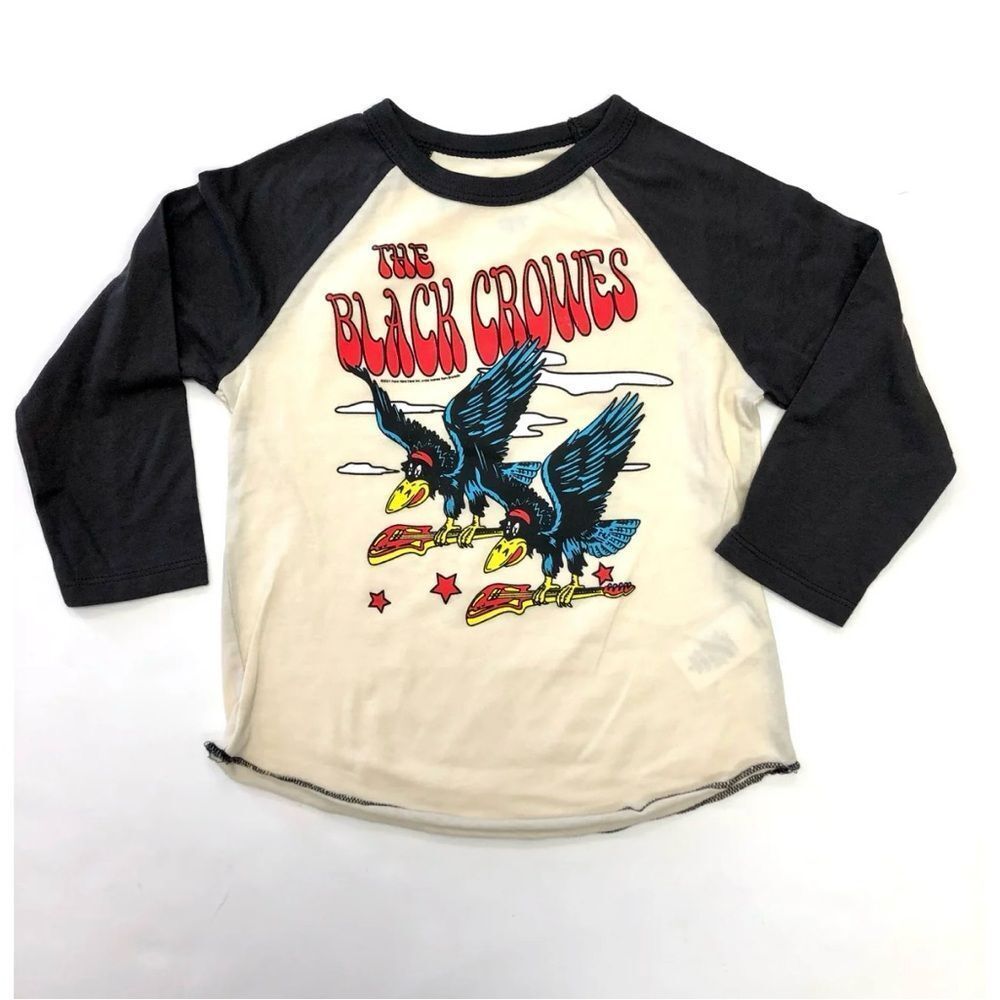 Black Crows Raglan LS Tee Rowdy Sprouts Sz 18/24 Mo